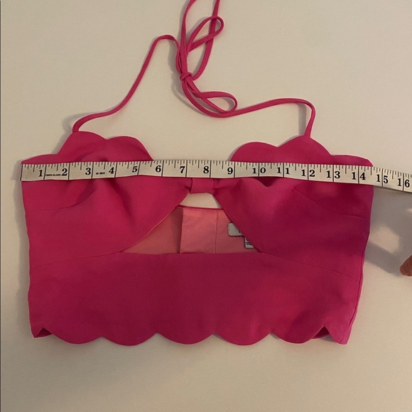 Tobi Pink Cropped Halter Top Size Small - Picture 8 of 9